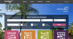 Desktop Screenshot of clubmedjobs.co.uk