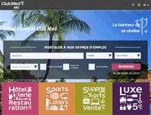 Tablet Screenshot of clubmedjobs.fr